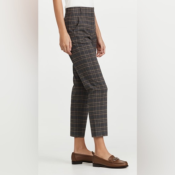 SOMETHING NAVY PLAID TROUSERS - Picture 3 of 4